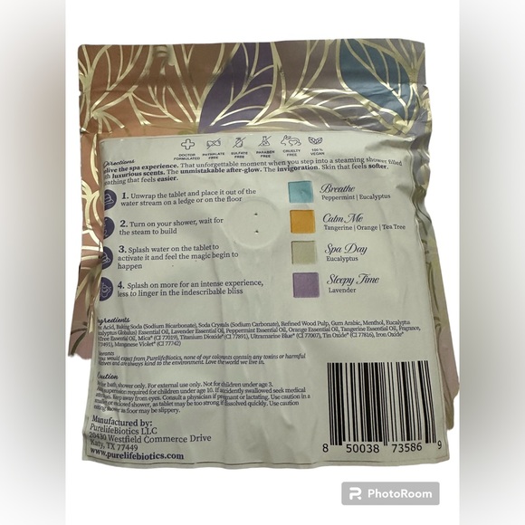 Purelife Biotics Eternal Harmony Shower Steamers 4-pack - Picture 2 of 2